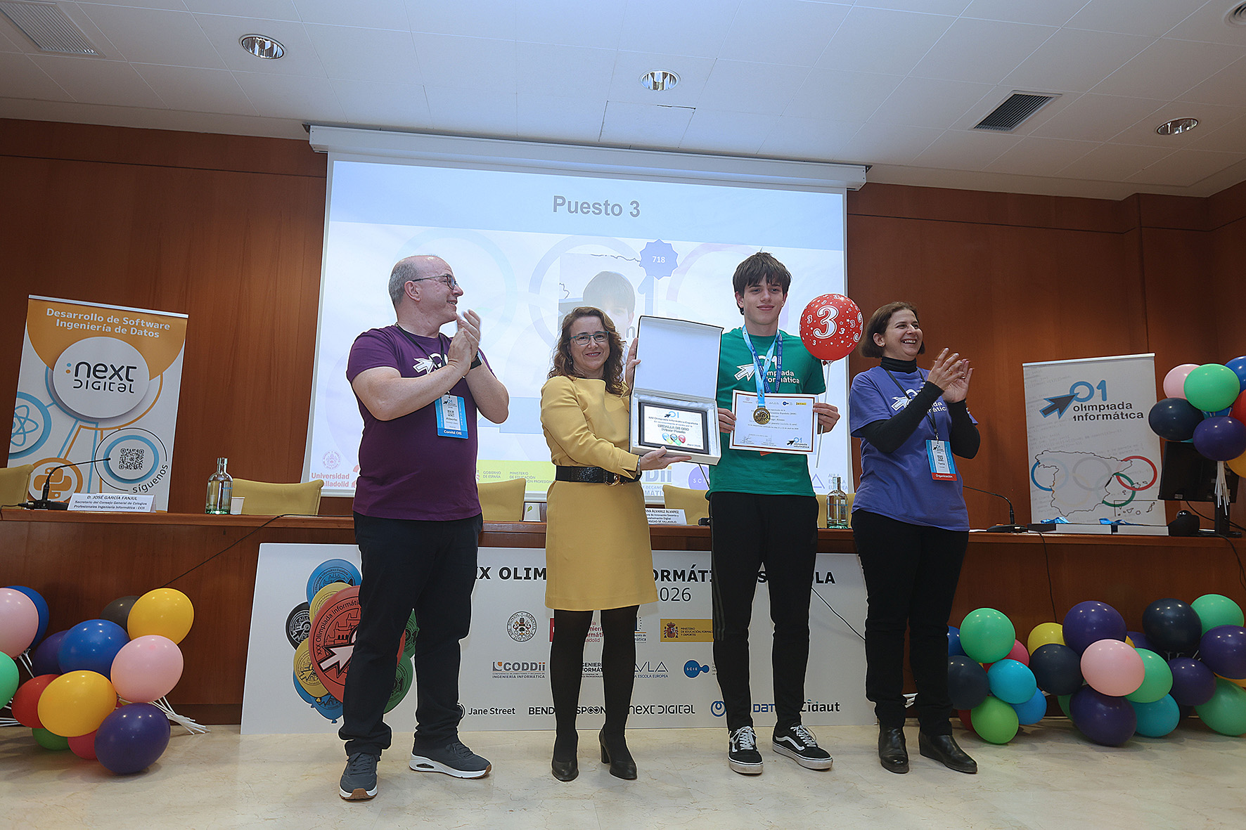 David Lago, terceiro clasificado e medalla de ouro da Olimpiada Informatica Española (foto da Universidad de Valladolid-UVa)