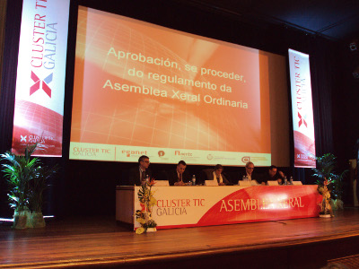 Momento da primeira asemblea xeral ordinaria do clúster TIC de Galicia