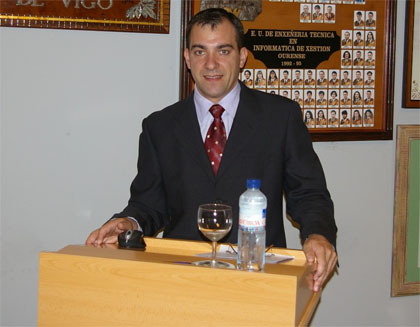 Juan Otero Pombo. Profesor da universidade de Vigo