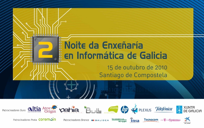 Logotipo da II Noite da Enxeñaría en Informática de Galicia